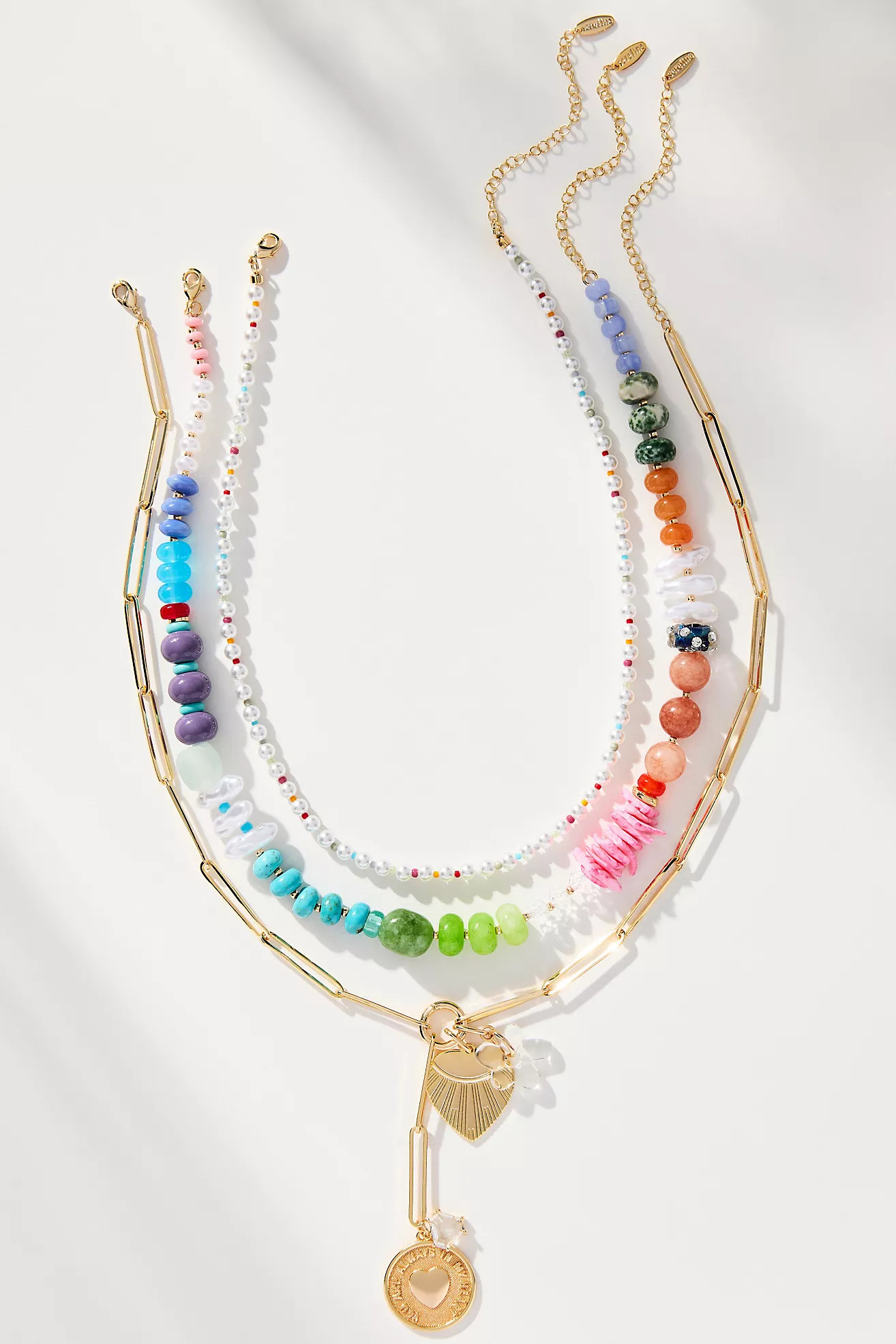 Shades of Sea Layered Necklaces: Charm Edition | Anthropologie (US)