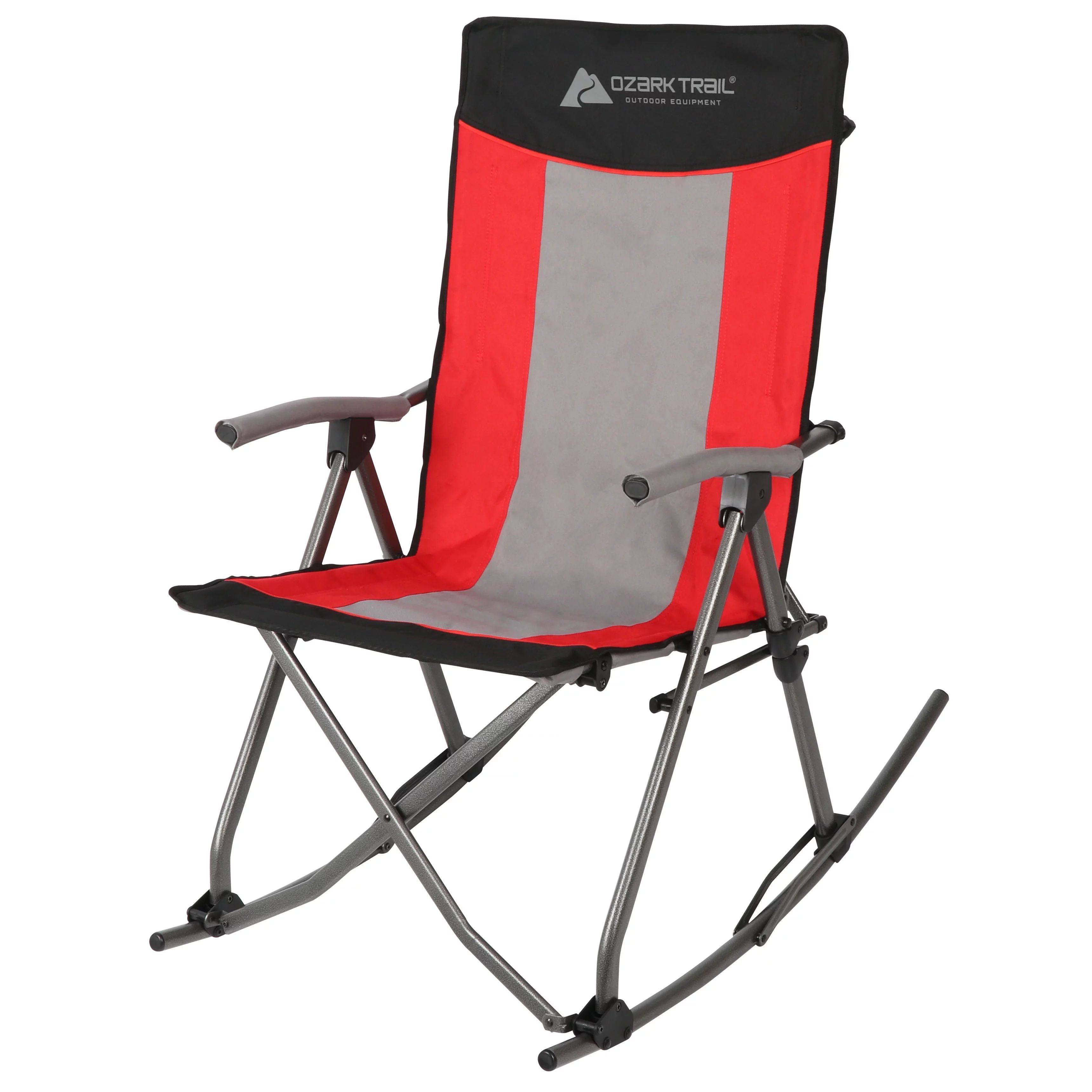 Ozark Trail Camping Rocking Chair, Red, 19lbs | Walmart (US)
