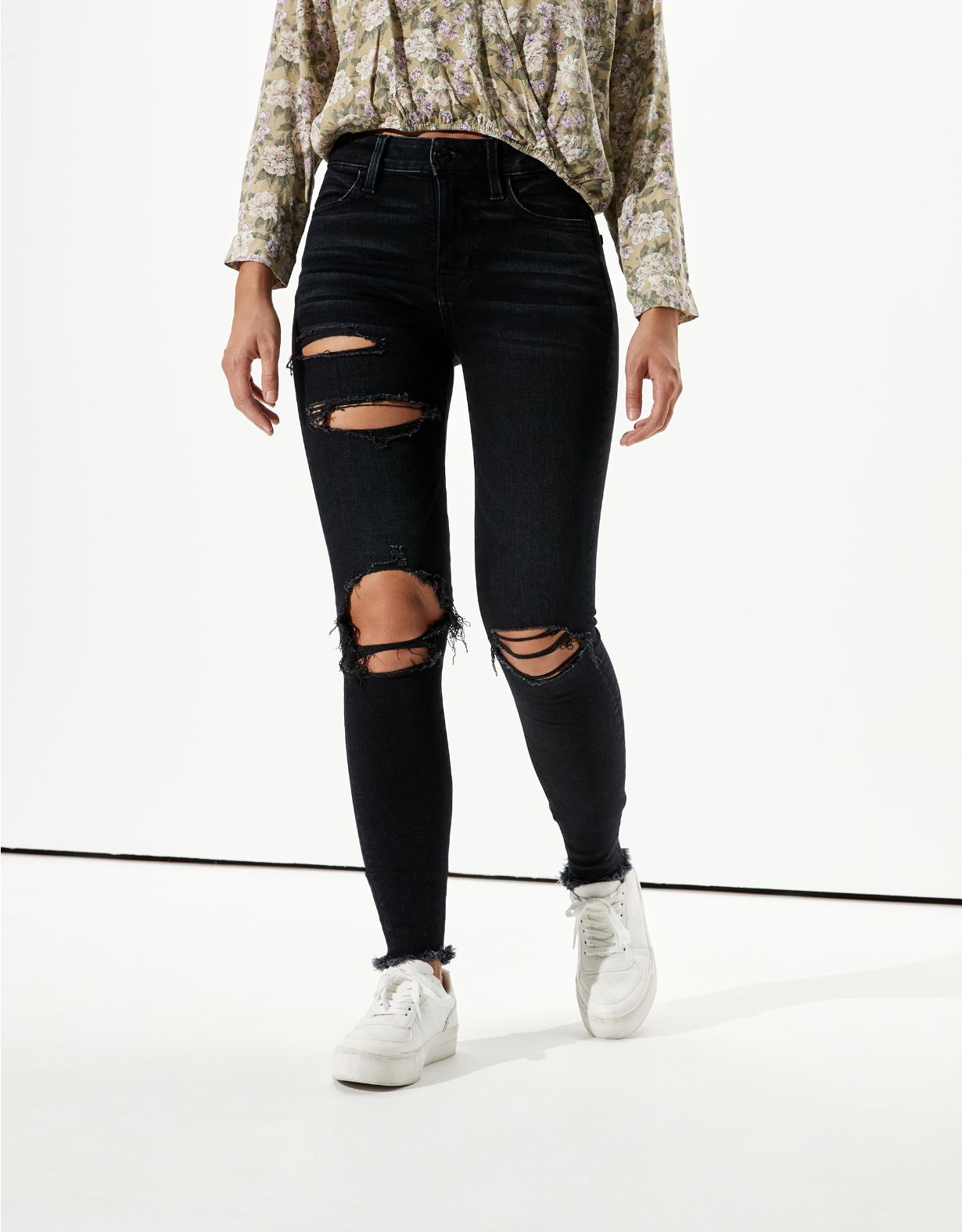 AE Ripped High-Waisted Jegging | American Eagle Outfitters (US & CA)