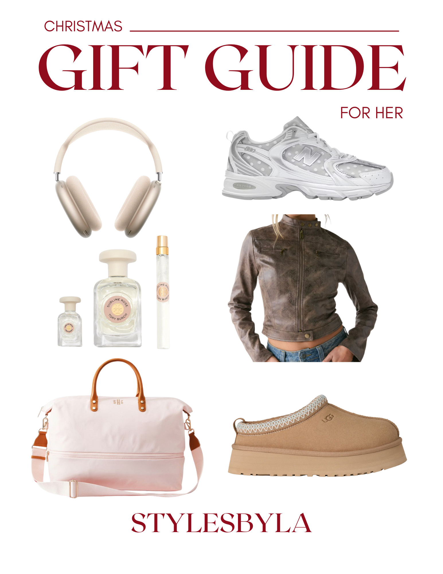Christmas Gift Guide
-gifts for her, xmas gifts, christmas, gift ideas for mom, apple air pods, travel bag, uggs, leather jacket, new balence shoes, womans style, womans attire 

 #LTKGiftGuide #LTKHoliday #LTKFindsUnder100