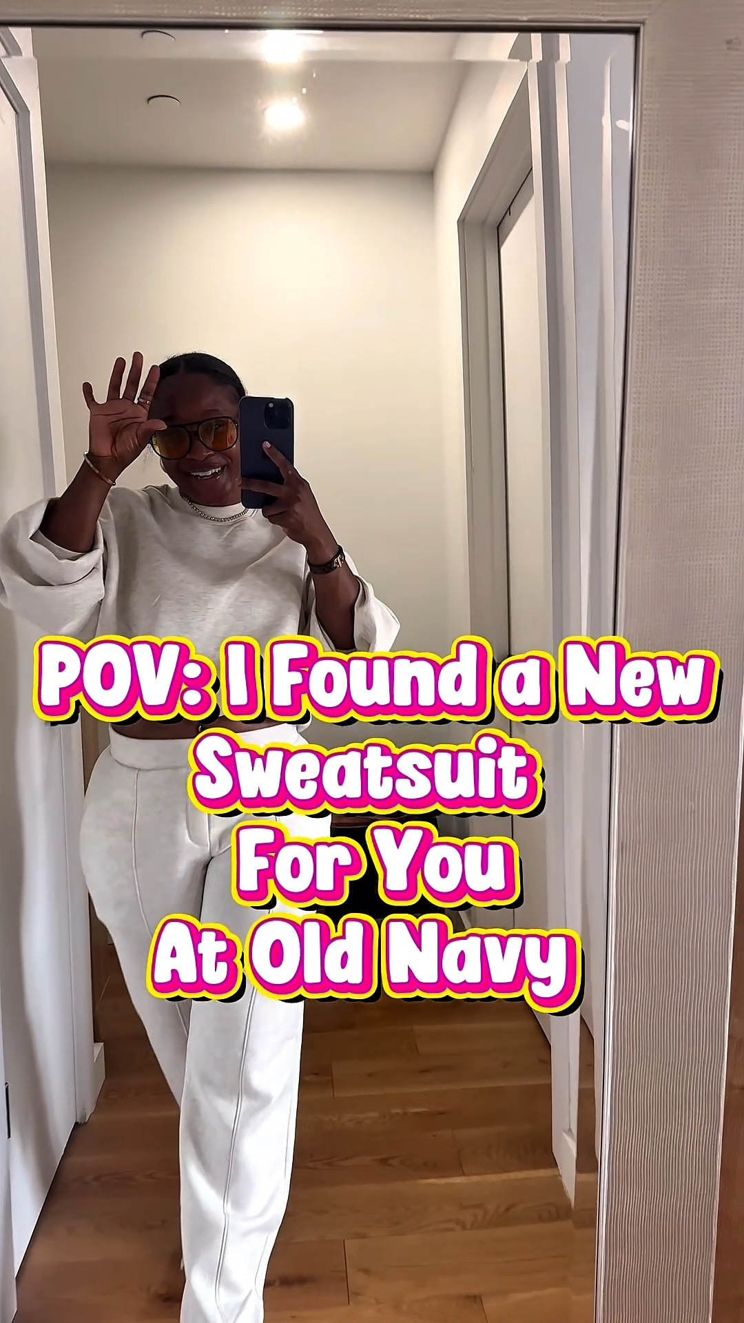 I love a good sweatsuit, and this one quickly climbed to the top of my favorites list. The material feels amazing and the tailored look gives trouser energy — comfy and elevated.

They come in regular, tall, and petite… so it’s perfect for all the girlies! 💅🏽