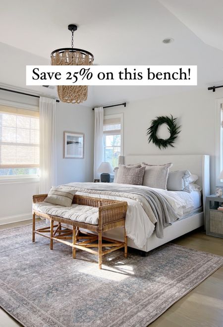 Save 25% on my pretty primary bedroom bench!! This is the best price you’ll see all year! Code: GRATITUDE

#bedroomdecor #christmasdecor

#LTKHoliday #LTKsalealert #LTKCyberweek