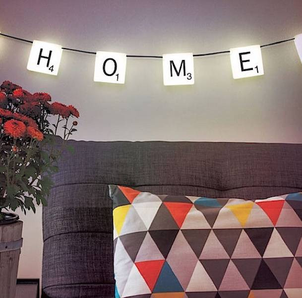 Letteroom Licensed Scrabble Hanging Lights | Notonthehighstreet.com US
