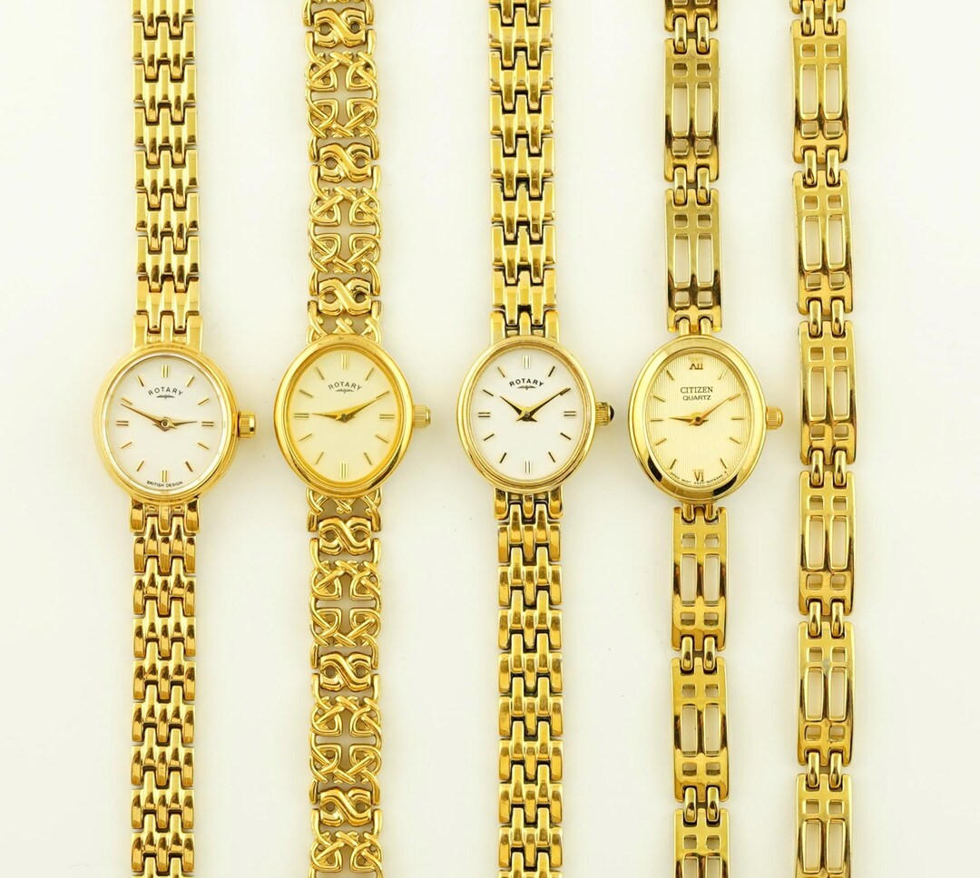 Vintage Women's Rotary Watch, Citizen Thin Oval Gold Womens Watch, Ladies Cocktail Wristwatches, ... | Etsy (US)