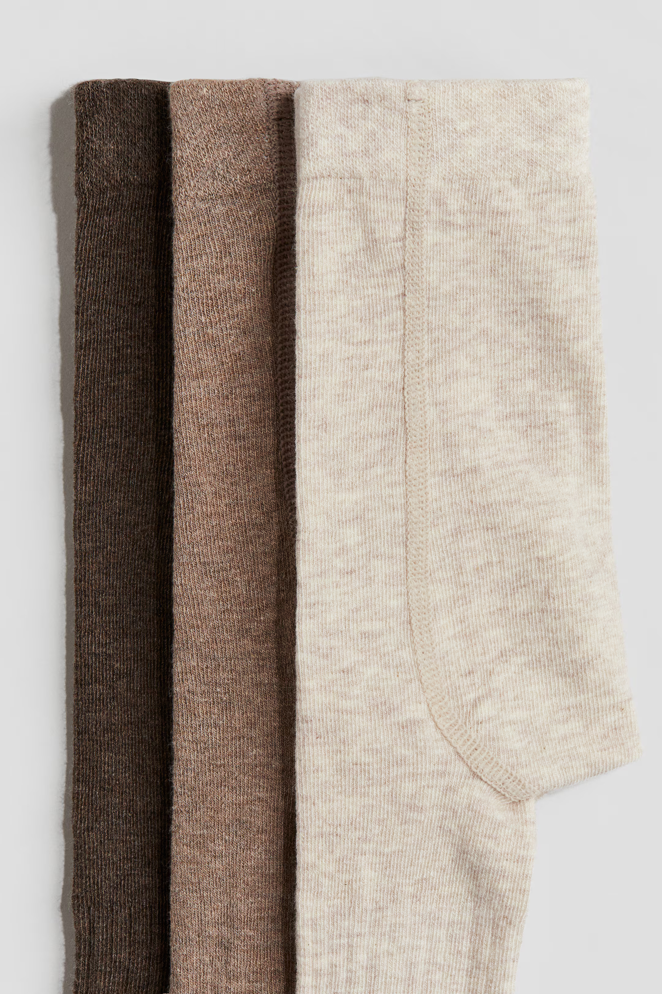 3-pack Tights - Dark brown/beige - Kids | H&M US | H&M (US + CA)