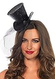 Leg Avenue Women's Mini Top Hat With Veil | Amazon (US)