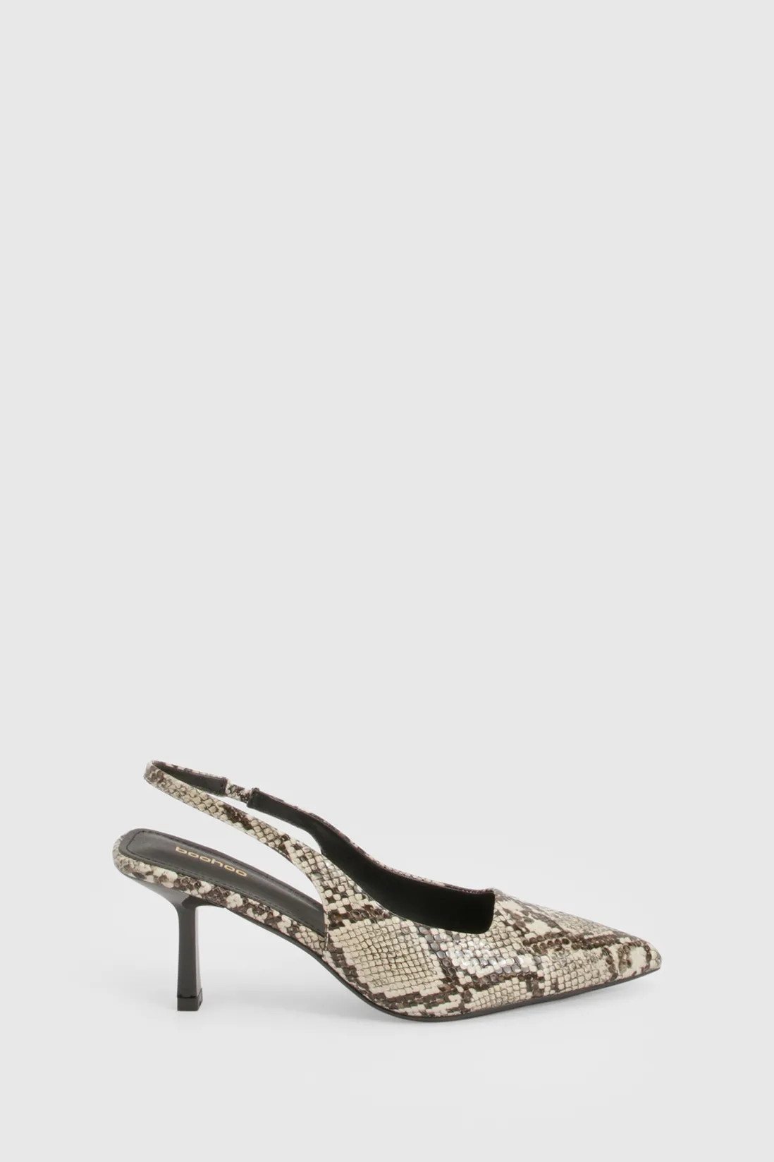 Snake Stiletto Slingback Court Heels | Boohoo.com (UK & IE)