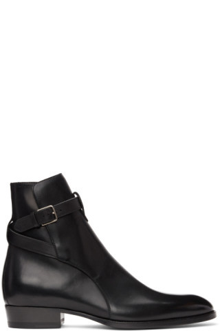 Black Wyatt Jodhpur Boots | SSENSE