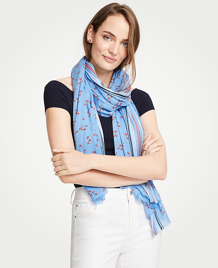 Lily Leaves Scarf | Ann Taylor (US)