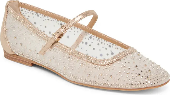 Ansel Crochet Mary Jane Flat (Women) | Nordstrom Rack