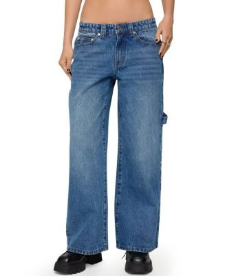 Petite Carpenter Low Rise Medium Rinse Wash Jeans | Bloomingdale's (US)
