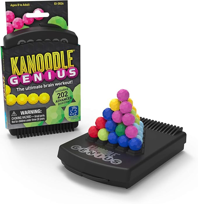 Educational Insights Kanoodle Genius Puzzle Game, Stocking Stuffer for Adults, Teens & Kids, 3-D ... | Amazon (US)