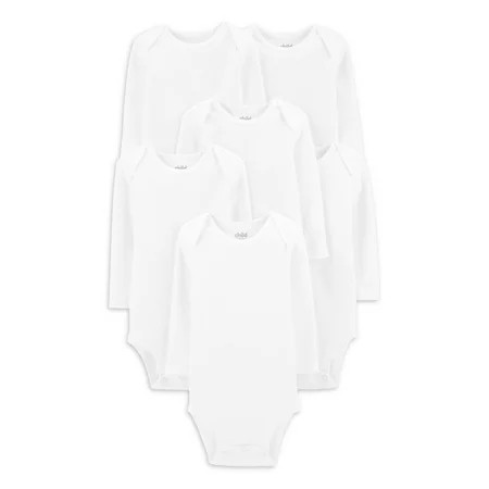 Carter's Child of Mine Baby Unisex Short Sleeve Bodysuits, 6-Pack, Sizes Preemie-24 Months | Walmart (US)