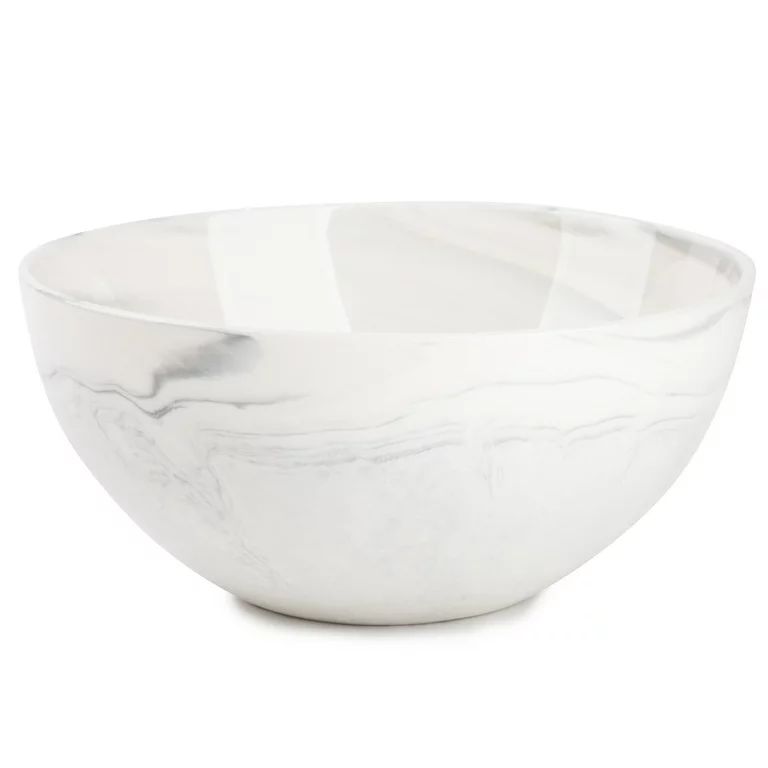 Thyme & Table Grey Marble Stoneware Round Cereal Bowl - Walmart.com | Walmart (US)