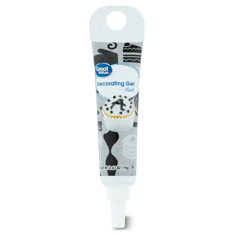 Great Value Decorating Gel, Black, 0.67 oz | Walmart (US)