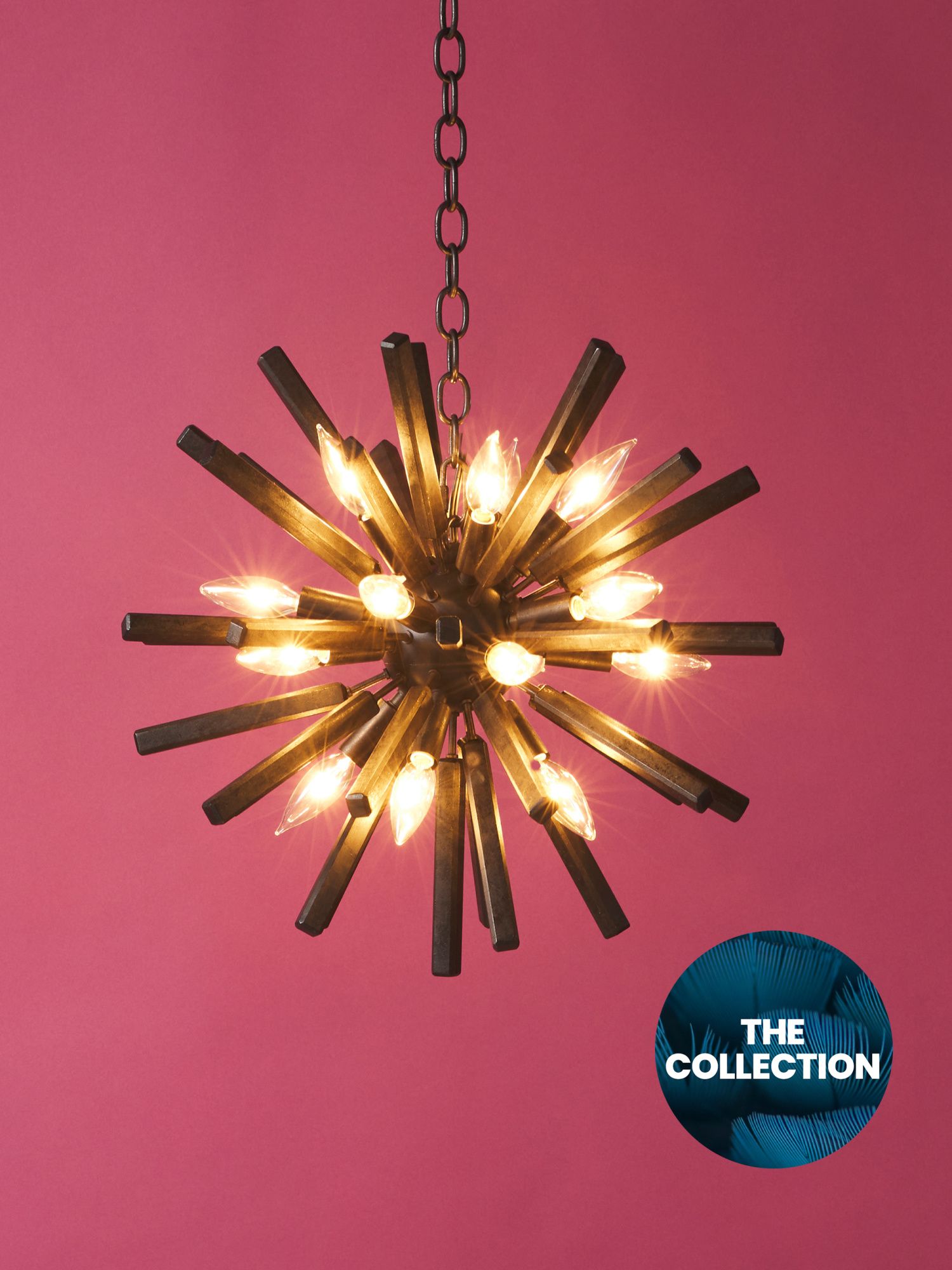 20in Lawrence Sputnik Iron Chandelier | Light Fixtures | HomeGoods | HomeGoods