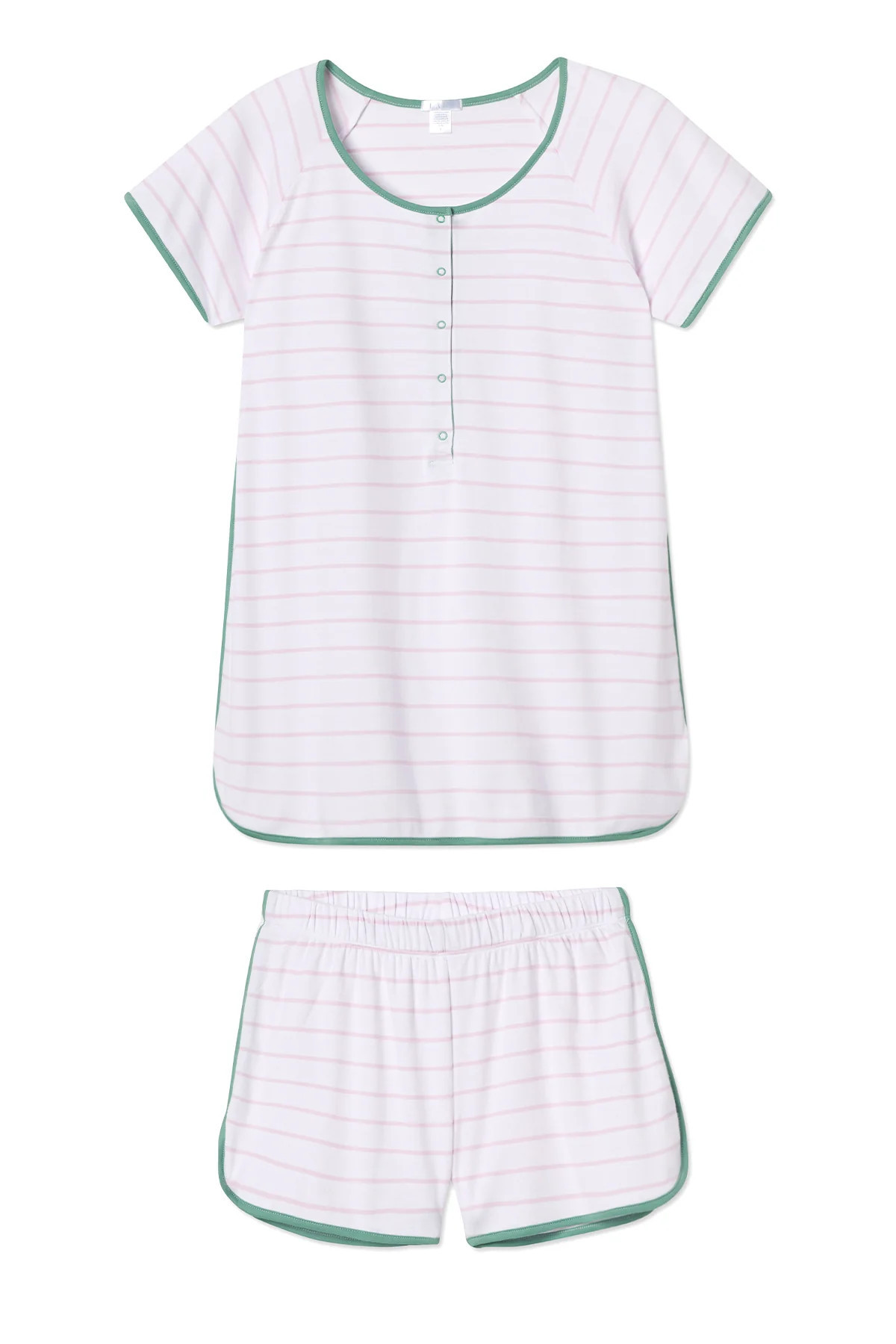Pima Maternity Shorts Set in Iris | LAKE Pajamas