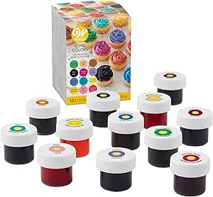 Wilton Icing, 12-Count Gel-Based Food Color, 0.5 Ounce (Pack of 12), Assorted | Amazon (US)
