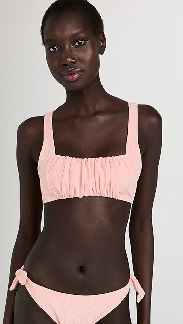 Cecily Ruched Bikini Top | Shopbop
