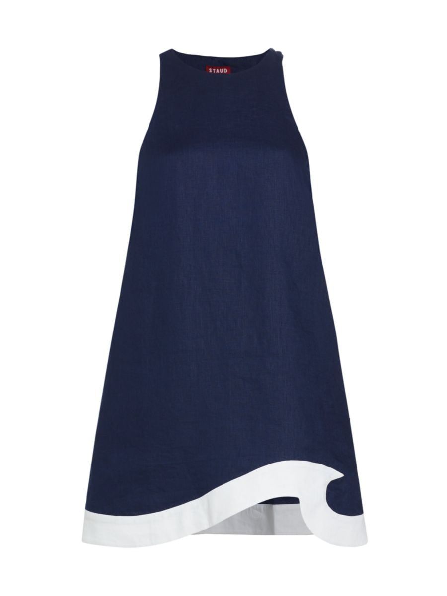 Staud Allori Linen Shift Dress | Saks Fifth Avenue