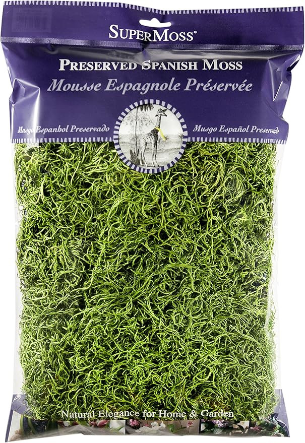 SuperMoss (26912) Spanish Moss Preserved, Grass, 8oz (200 cubic inch) | Amazon (US)