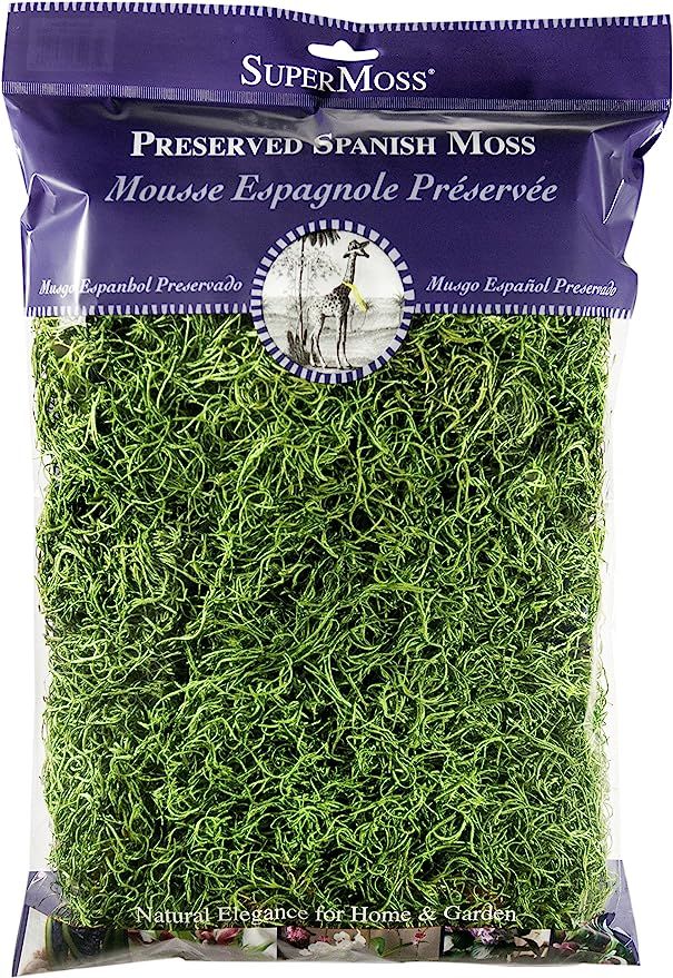 SuperMoss (26912) Spanish Moss Preserved, Grass, 8oz (200 cubic inch) | Amazon (US)