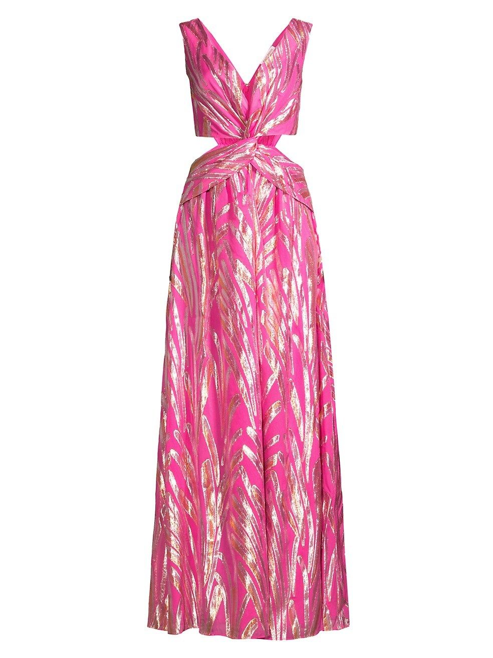 Irene Metallic Floor-Length Gown | Saks Fifth Avenue