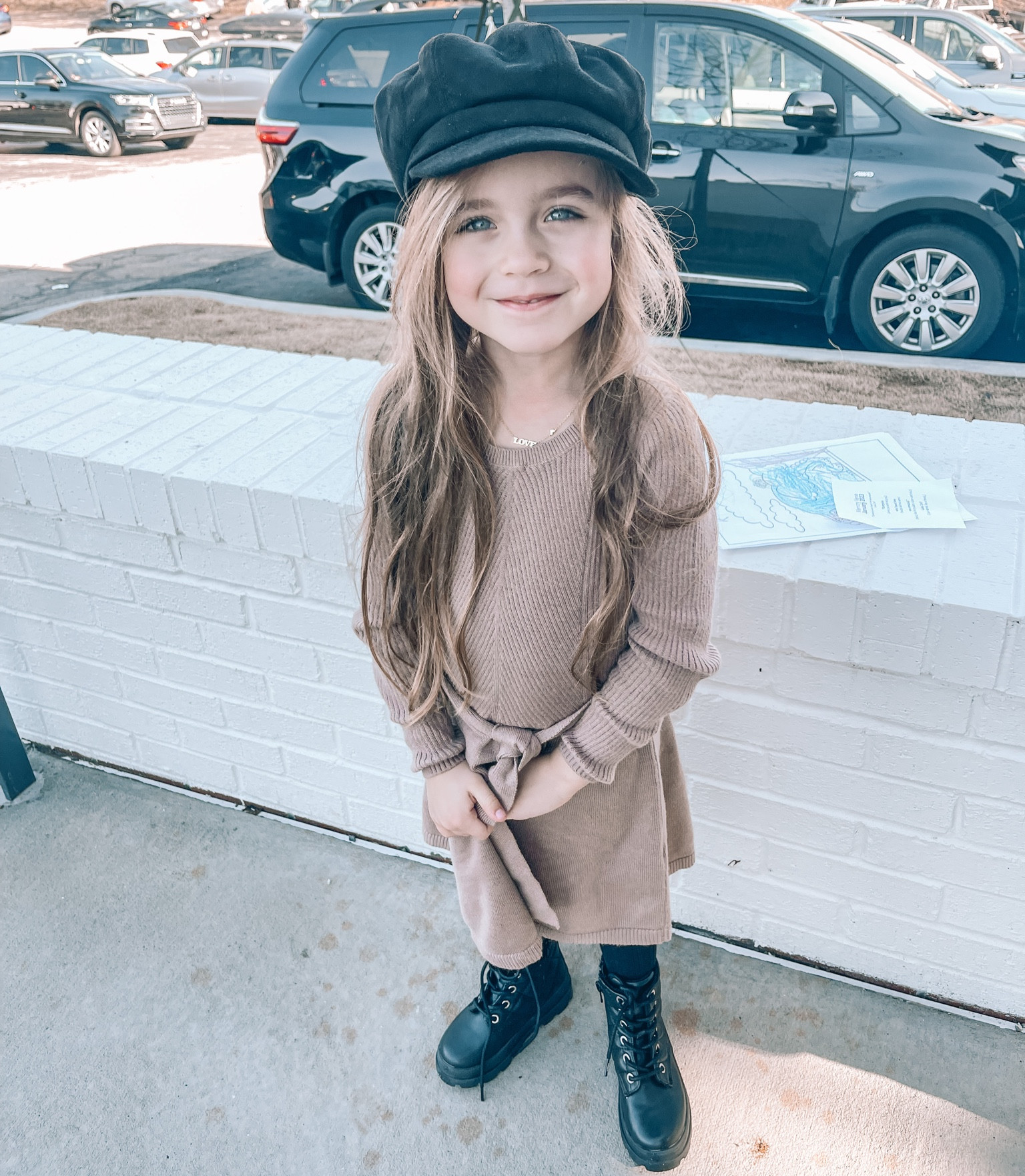 Sunday school outfit. Cutest little winter sweater dress in size 5/6. 🤍

#LTKSeasonal #LTKkids #LTKbaby