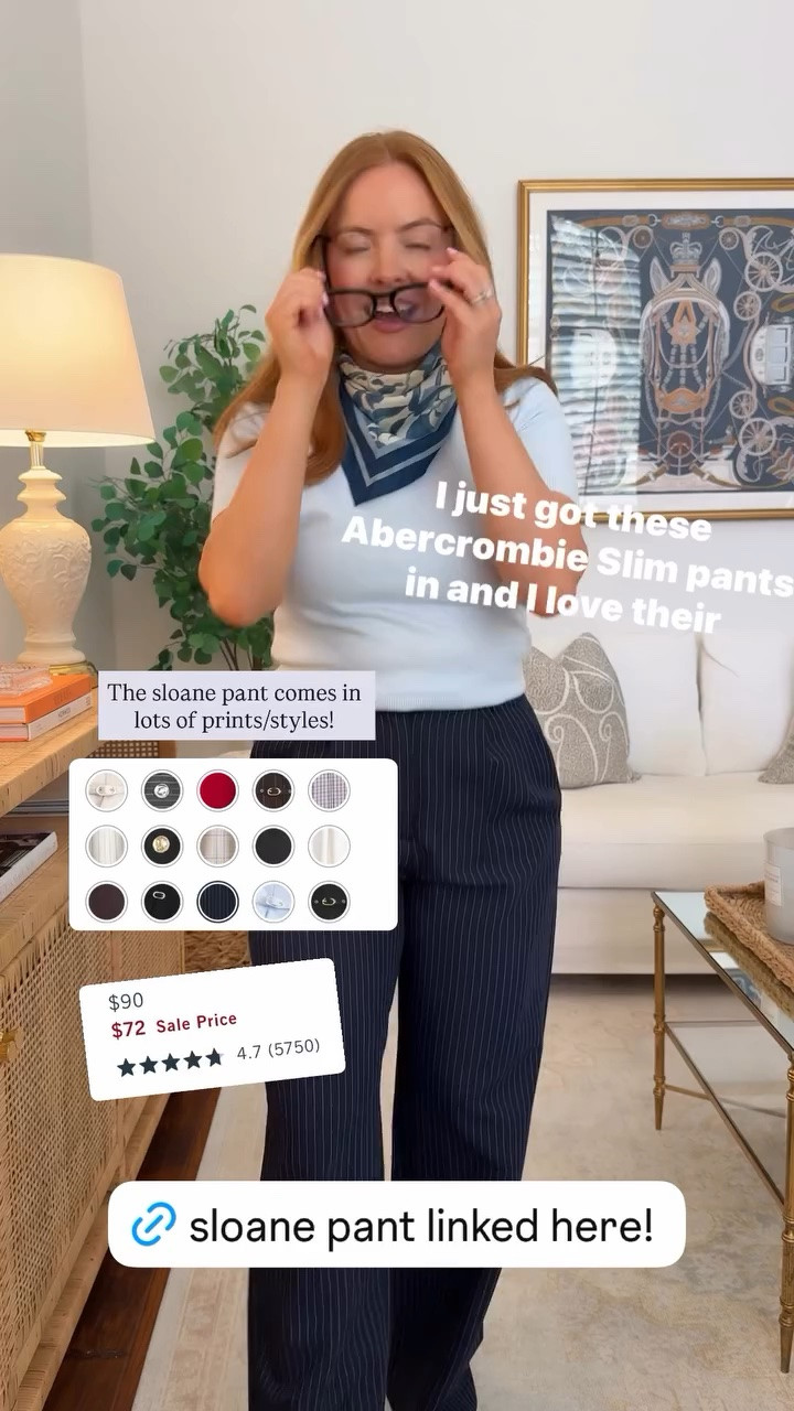 I get a regular length in these because the length is great for flats and sneakers! 

Abercrombie sale happening now! I get my regular size because the back is elasticThe sloane pant comes in lots of prints/styles!

#LTKootd #LTKWorkwear #LTKSaleAlert