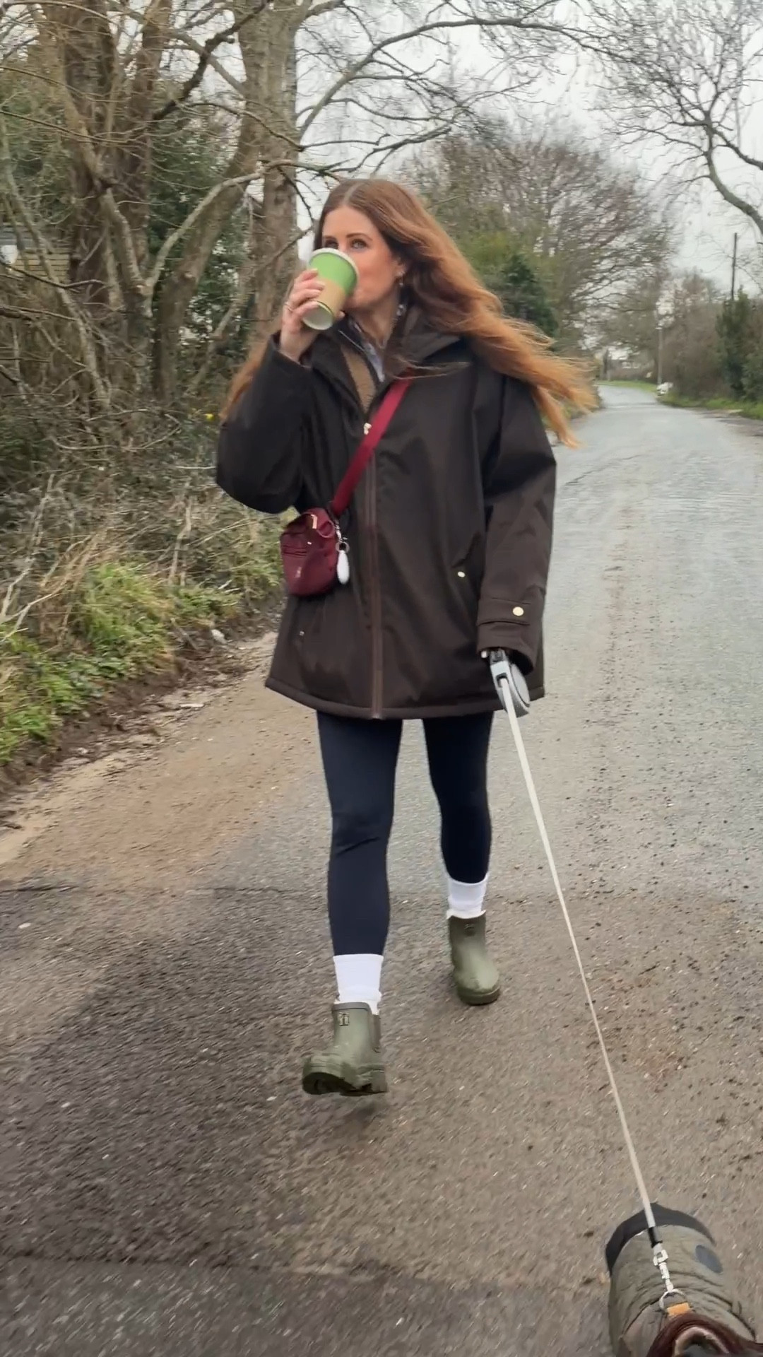 Wet weather winter dog walking outfit 🦮🤎 waterproof coat, ankle wellies

#LTKwinter #LTKuk #LTKstyletip