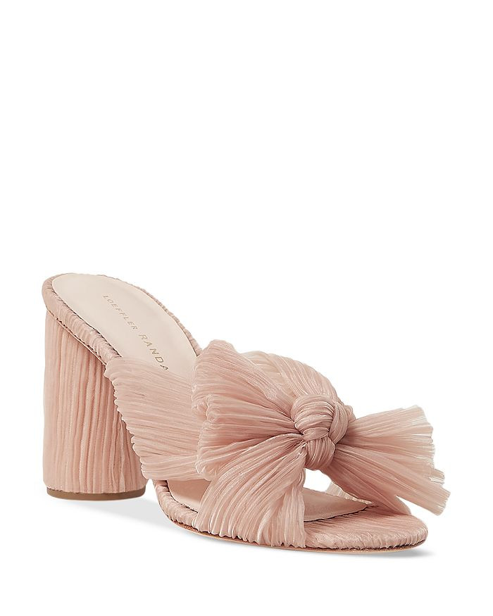 Women's Penny Pleated High Heel Slide Sandals | Bloomingdale's (US)