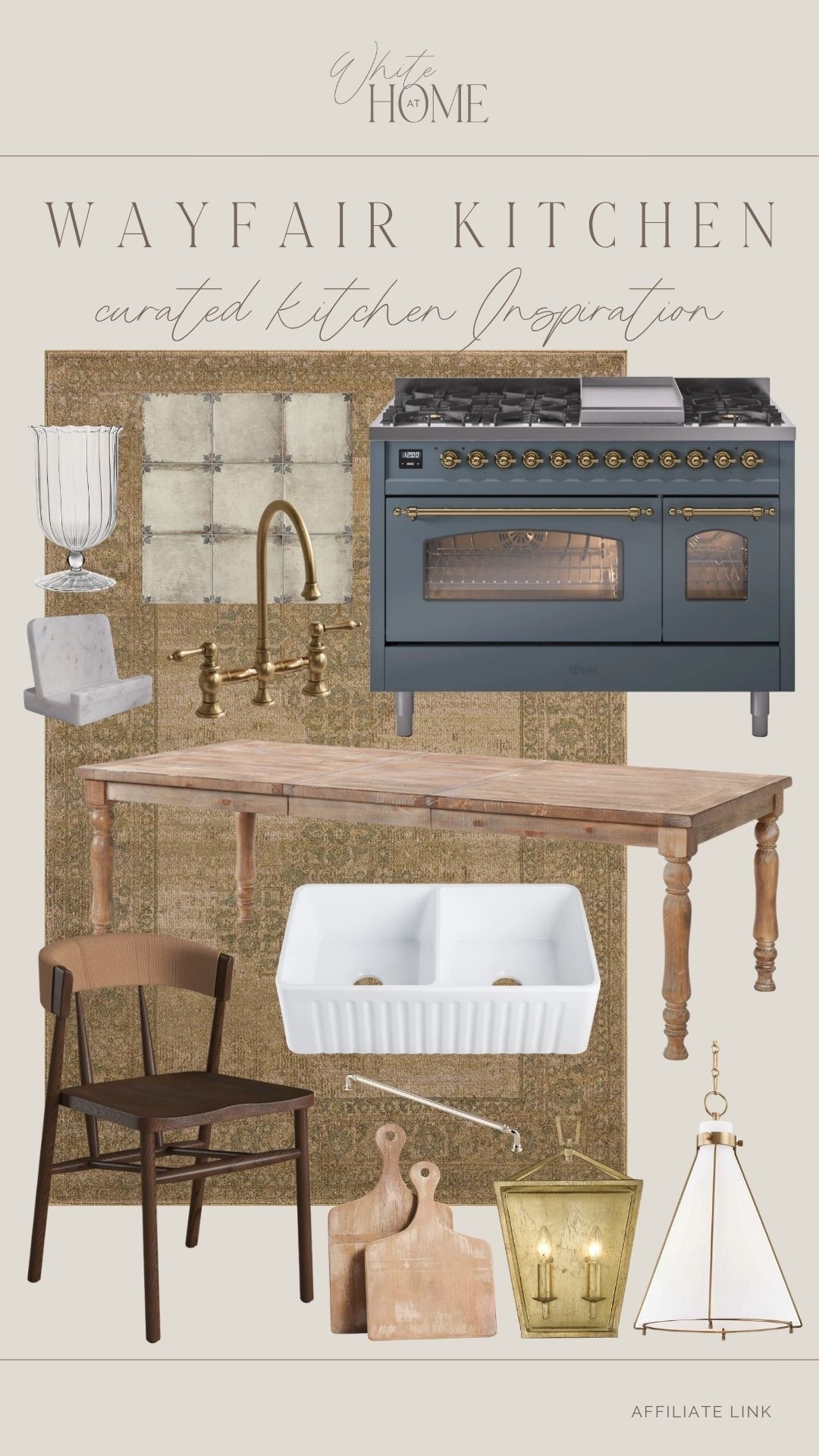 I’m in love with this curated kitchen! The neutral blue tones paired with the rustic finishes, vintage style tile, and elegant mix of marbles, woods, and porcelain materials. Obsessed!

#LTKHome