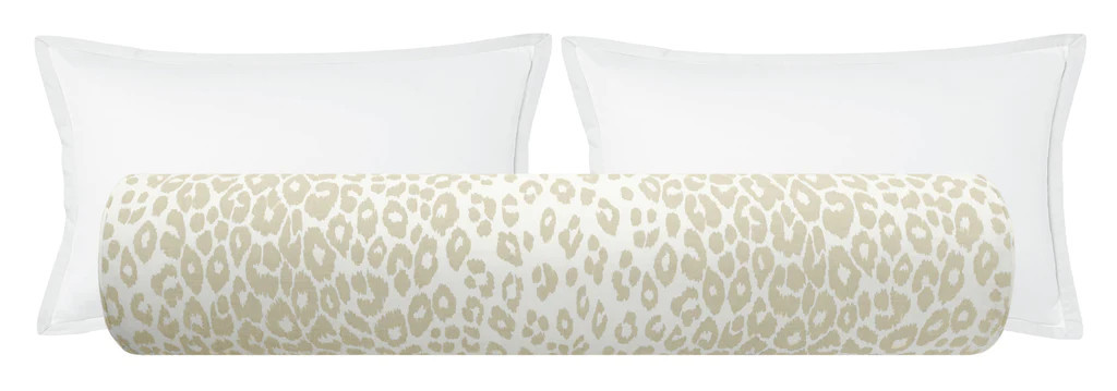 THE BOLSTER :: ICONIC LEOPARD // LINEN | LITTLE DESIGN COMPANY