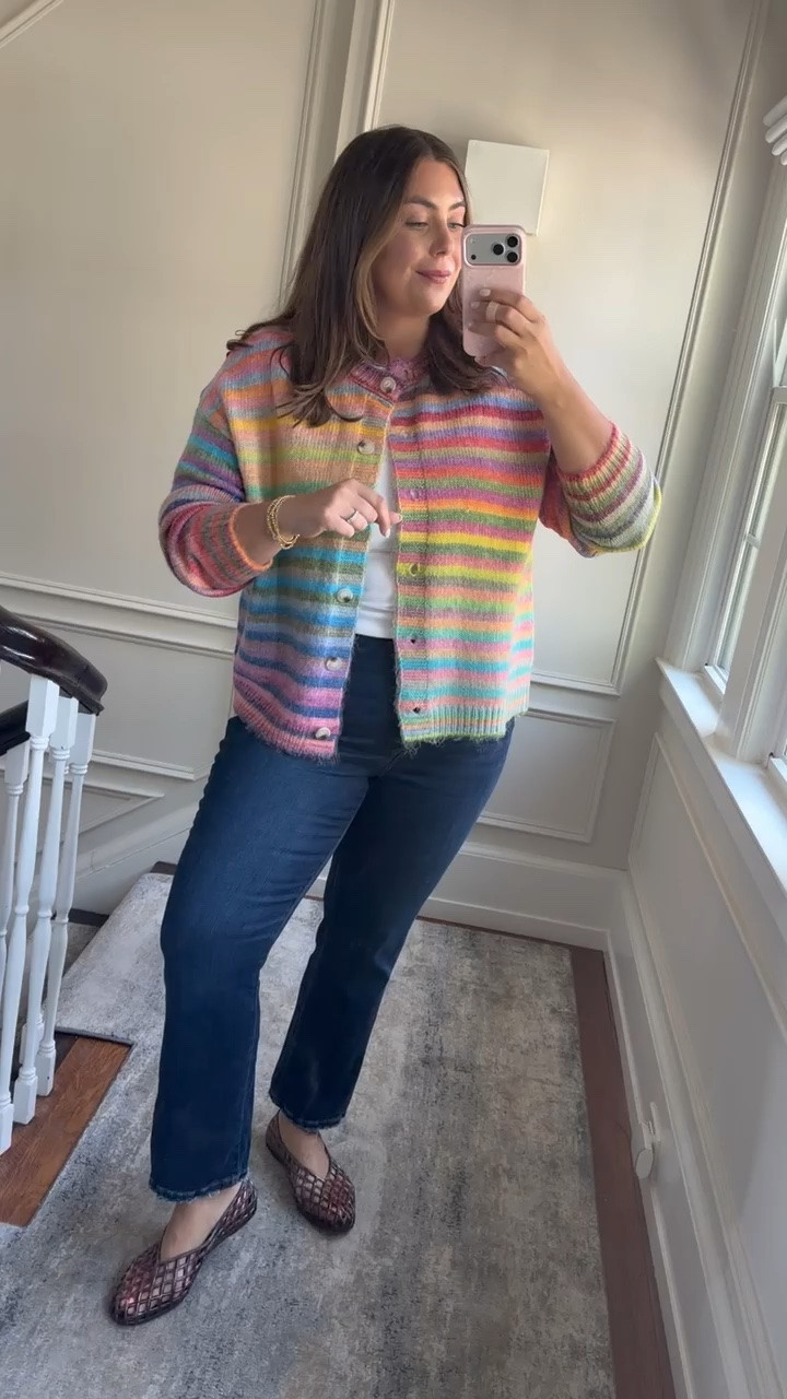 Wearing size XL in sweater cardigan - 16Plus in jeans (use CARALYN15 at Good American for 15% off) - 2X in tee (use CARALYN15 on your first order at Spanx for 15% off)

#LTKootd #LTKSeasonal #LTKPlusSize
