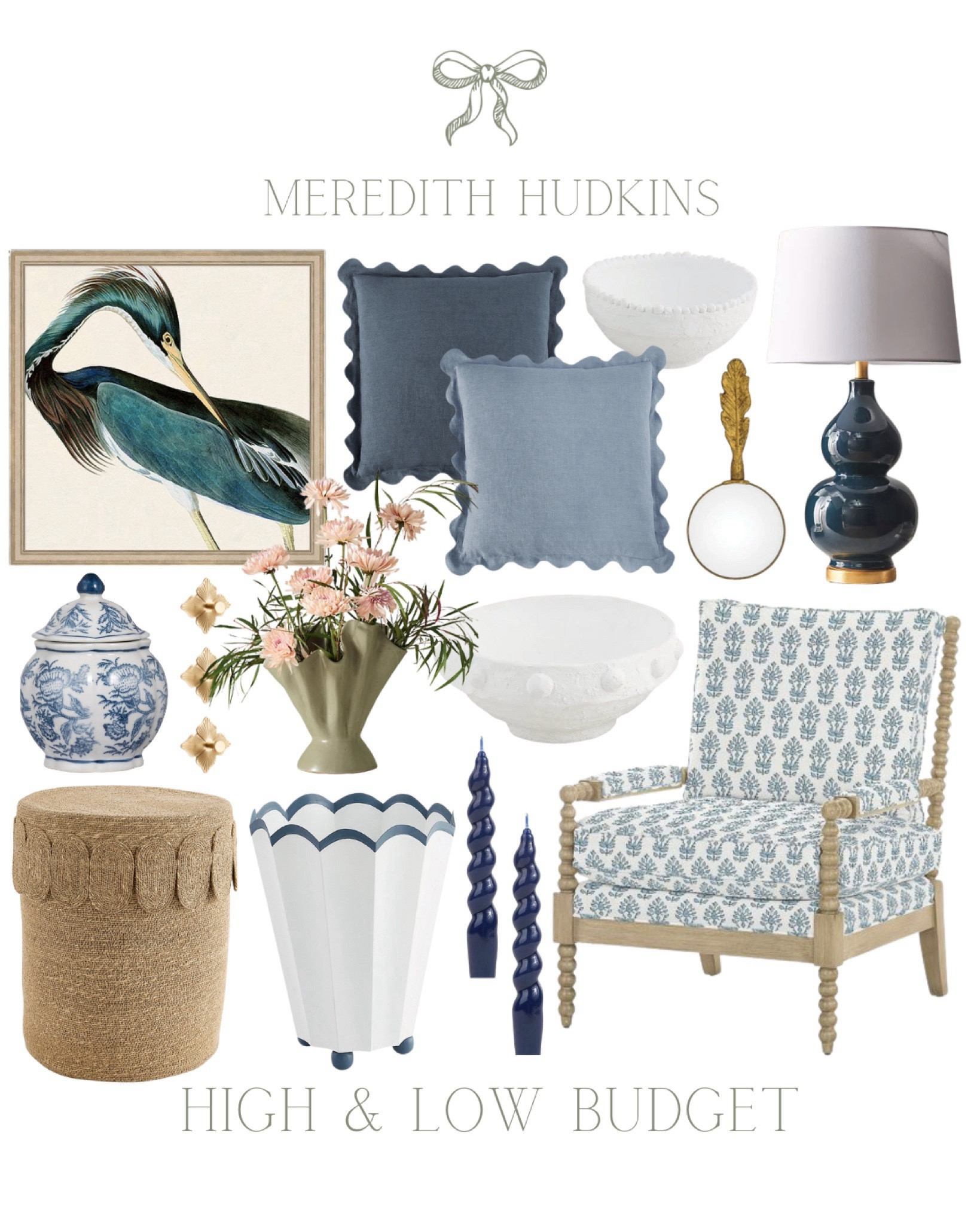 Ballard, designs, Anthropologie, Meredith Hudkins, preppy, classy, classic, timeless, traditional grand, millennial basket, accent home accessories, home, decor, living room bedroom, primary bedroom, entryway, coastal home, decor, beach, house, table lamp, blue lamp, blue White House, scalloped bowl, scalloped vase, pillow accent, pillow, blue pillows, pillow, cover Cottonwood Co. magnifying, glass, decor, accent chair Framed art Heron art

#LTKFindsUnder50 #LTKHome #LTKSaleAlert