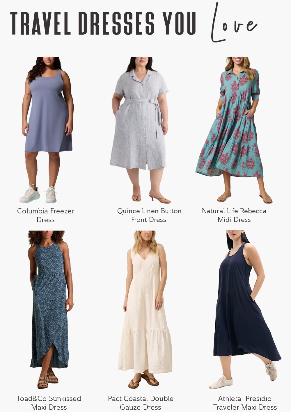 🌞 Warm weather = dress season! 👗 The ultimate travel wardrobe staple is here: dresses that do it all. The ultimate all-in-one outfit; easy to pack, effortless to style, and perfect for everything from sightseeing to sunset dinners. 💃
From chic maxi styles to wrinkle-resistant favorites, here’s your ​ultimate roundup of travel-ready dresses​ that do it all! 🌍

 Travel Dresses | Summer Dresses | Summer Outfits | Travel Fashion | VacationStyle | | Summer Vacation Style 

#LTKSeasonal #LTKTravel