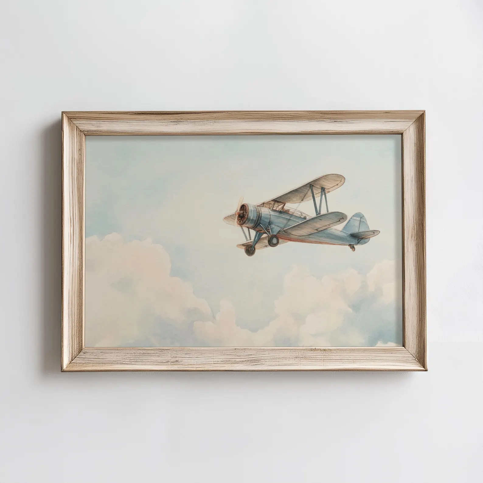 nursery airplane wall art aviation wall decor for boy bedroom vintage nursery prints boy navy nur... | Etsy (US)