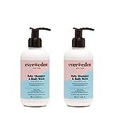 Evereden Baby Shampoo & Baby Wash - Fragrance Free Baby Soap - Tear Free, Shampoo with Plant-Based I | Amazon (US)