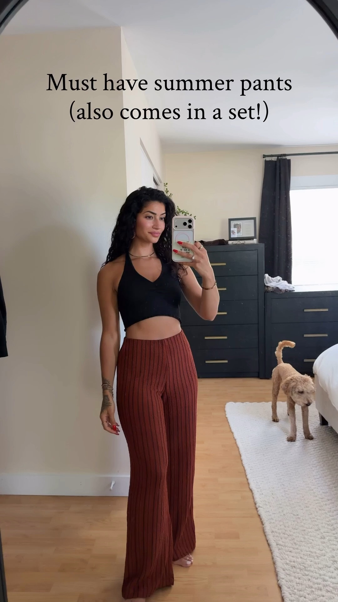 Comes in a set and multiple colors! This is the dark orange color and I also have the dark taupe set. So comfy and lightweight for the summer!￼

#LTKgrwm #LTKootd #LTKSeasonal