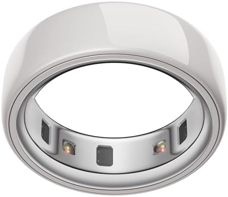Oura Ring 4 - Ceramic Cloud - Size 8 - Sleep, Activity, Women’s Health, AI Advisor, Up to 8 Day... | Amazon (US)