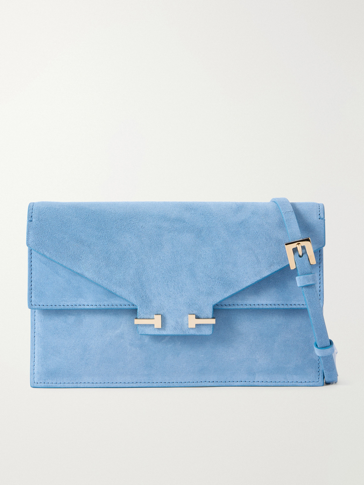 TOM FORD - Suede Clutch - Blue | NET-A-PORTER (US)
