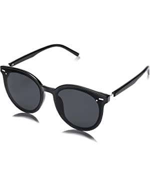 SOJOS Classic Round Sunglasses for Women Men Retro Vintage Shades Large Plastic Frame Sunnies | Amazon (US)
