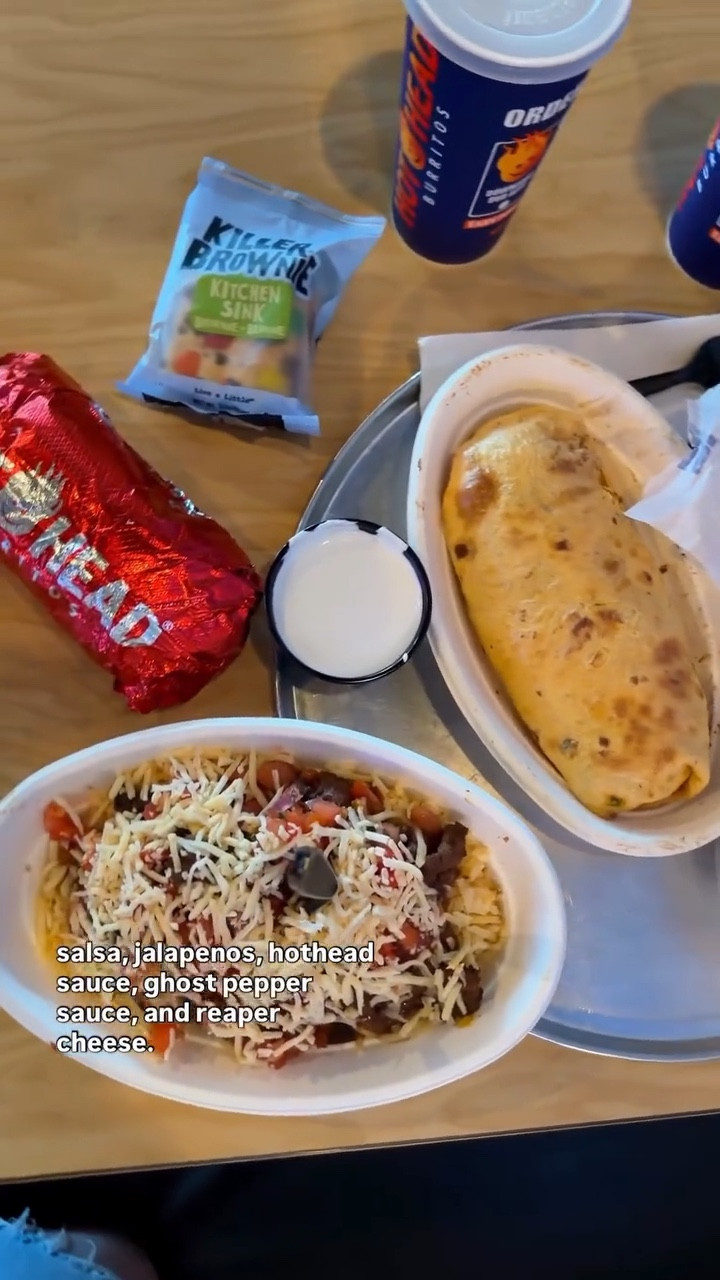 Spice level: extreme. Regrets: none. 🔥
Big thanks to @hotheadburritos for having me out to try the new menu items - they were delicious! 🌯

Which would you like to try?
The Ghost 👻 or The Reaper? 💀

#HotHeadBurritos
#FoodieFinds
#OhioEats
#SpicyFoodLovers
#FoodieReel
