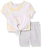 Petit Lem Girls' PL Baby 3Pc Set: T-Shirt, Bike Shorts + Headband Knit, 100 White, 18M | Amazon (US)