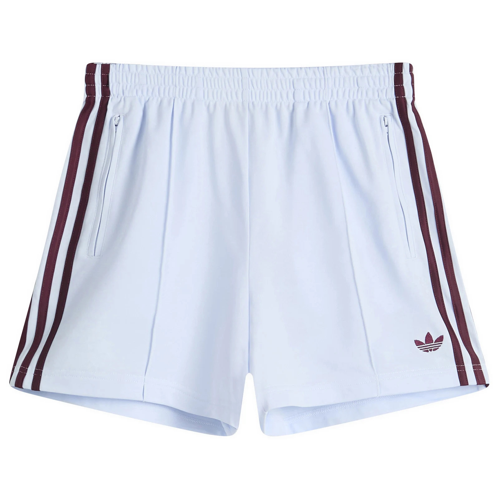 Adidas Women's Firebird Shorts in Crystal Sky/Maroon, Size X-Small | END. Clothing