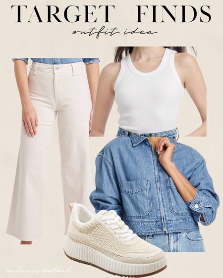 Target summer outfit idea denim jacket wide leg jeans 

#LTKfindsunder100 #LTKfindsunder50 #LTKSeasonal
