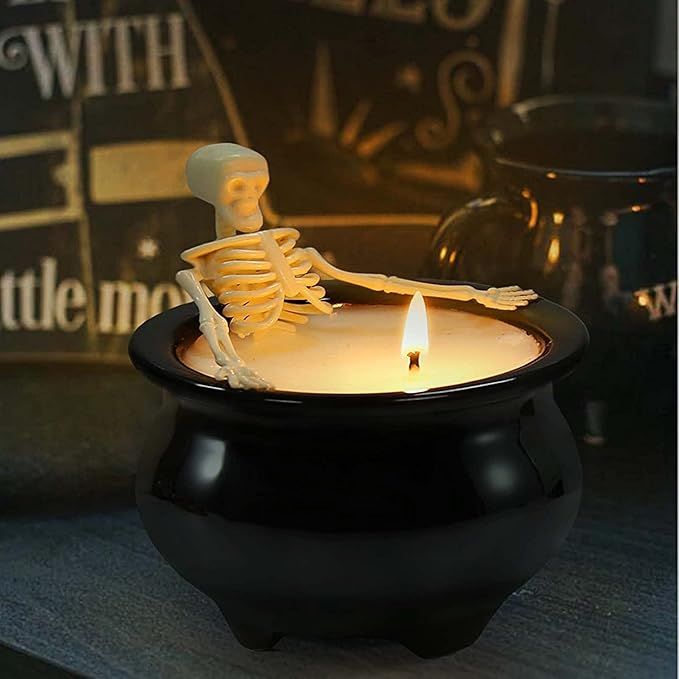 Halloween Decorations Halloween Home Decor-Halloween Skeleton Candles - Vintage Farmhouse Gothic ... | Amazon (US)