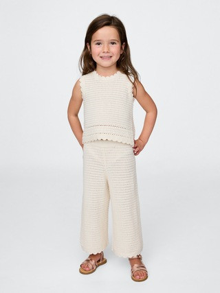 Baby & Toddler Crochet Wide-Leg Pants | Gap (US)