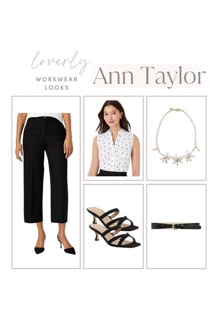 Ann Taylor workwear look from Ann Taylor. I'm loving these cropped pants and gorgeous heels that are currently 40% off! 

#LTKFind #LTKSeasonal #LTKsalealert