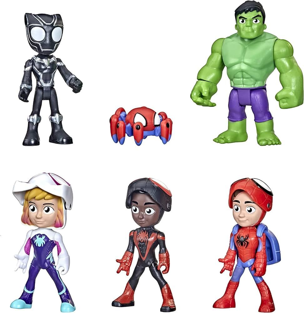 Marvel Hasbro Spidey and His Amazing Friends Hero Reveal Multipack with Mask-Flip Feature, 4-Inch... | Amazon (US)